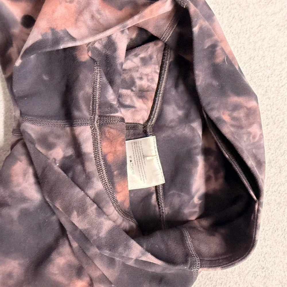 Lululemon Unlimit High-Rise Crop 23 Diamond Dye Graphite Grey Bronze Pink 8